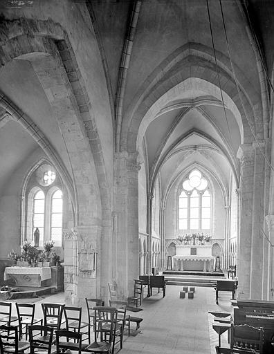 Vue intérieure du choeur et du transept nord