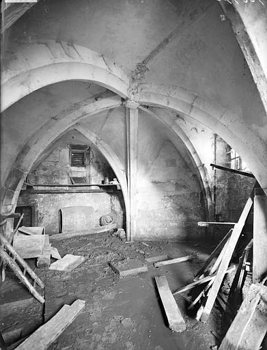 Chapelle Saint-Hubert : Vue intérieure d'une salle voûtée