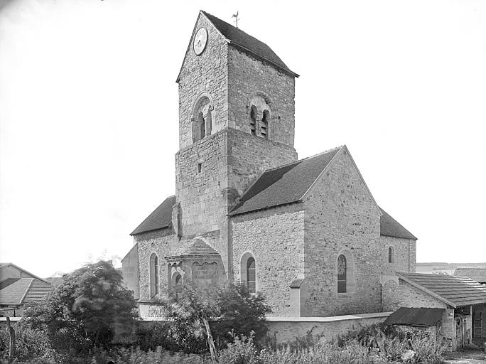 Ensemble nord-est : Chevet et clocher