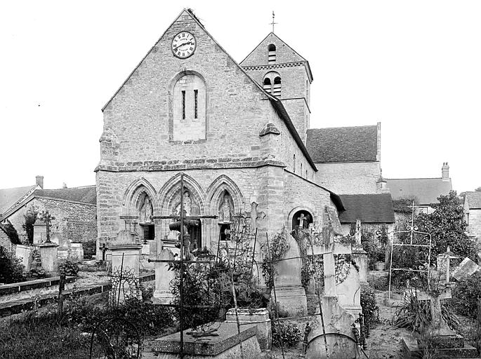 Ensemble sud-ouest : Clocher et cimetière