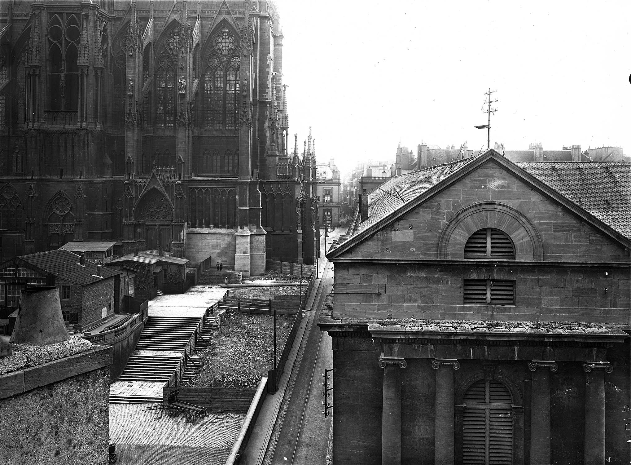 Rue d'Estrée après la démolition des maisons