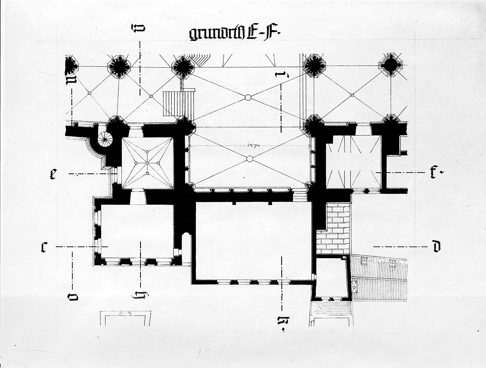 Plan des sacristie