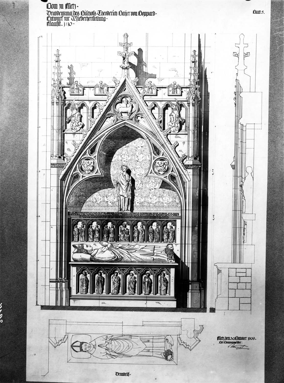 Projet de tombeau d'évêque : Adémar et Théodore