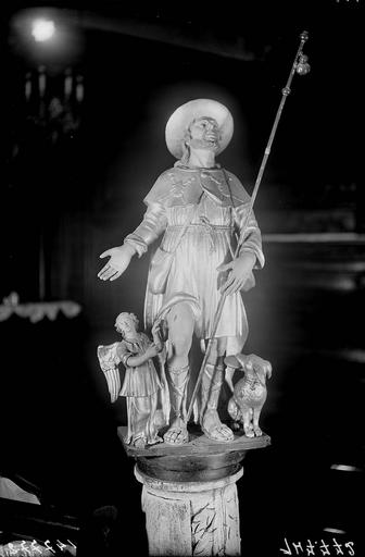 Saint Roch, statue en bois polychrome - © Ministère de la Culture (France), Médiathèque du patrimoine et de la photographie, diffusion RMN-GP