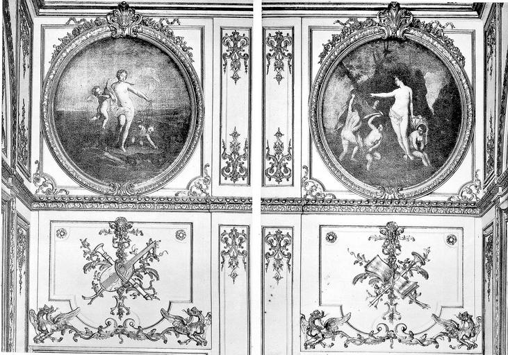 Détail des boiseries du grand salon