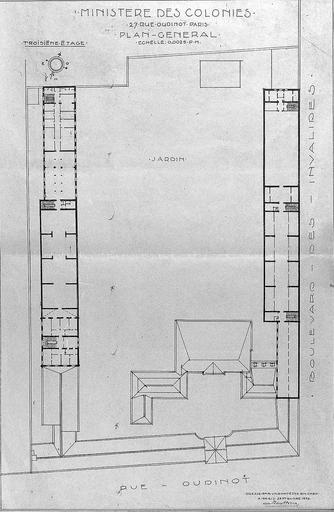 Plan du 3ème étage