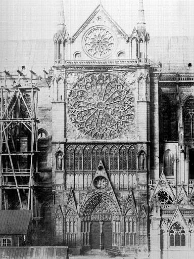 Façade sud : Partie centrale