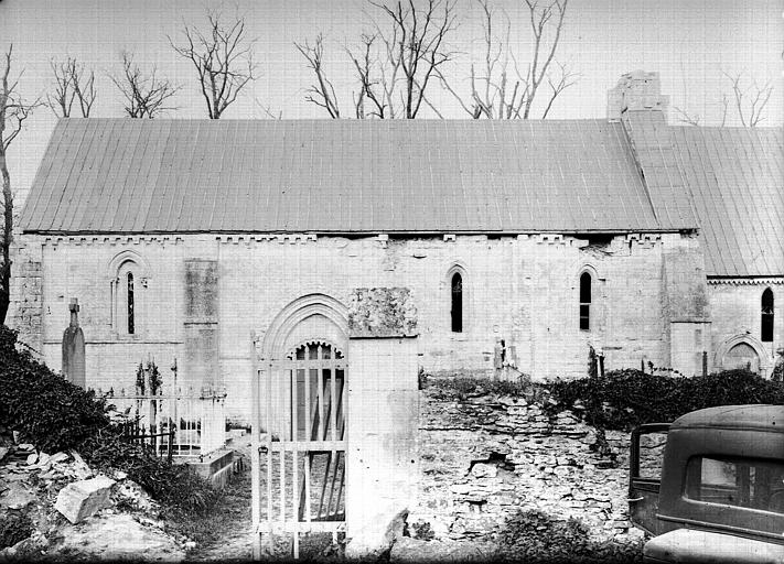 Façade latérale sud de la nef