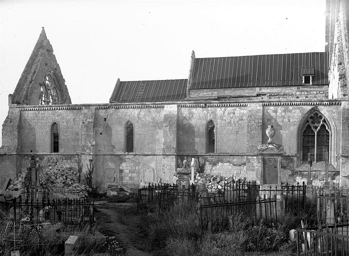 Façade latérale sud de la nef