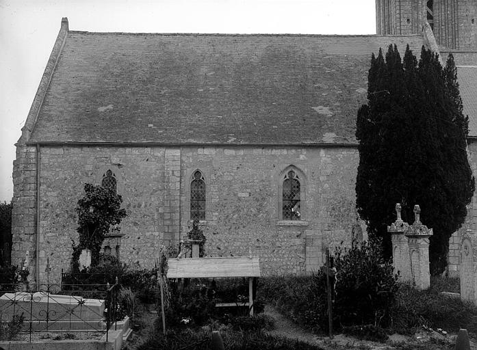 Façade latérale sud de la nef