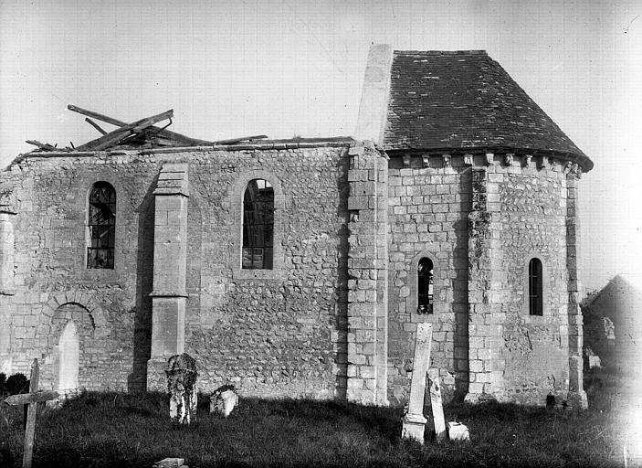 Façade latérale sud, côté abside