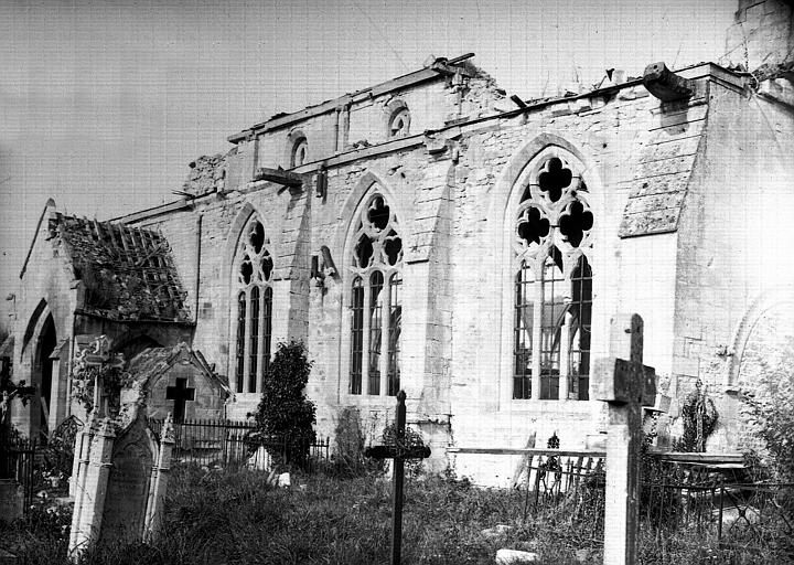 Façade latérale sud de la nef