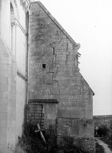 Façade nord : profil de la nef