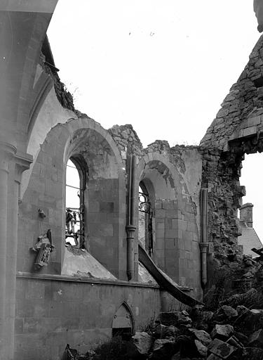 Vue intérieure du choeur : Mur nord