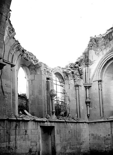 Vue intérieure du choeur : Mur nord