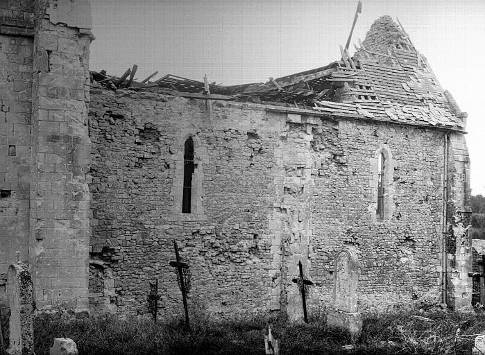 Façade latérale nord de la nef