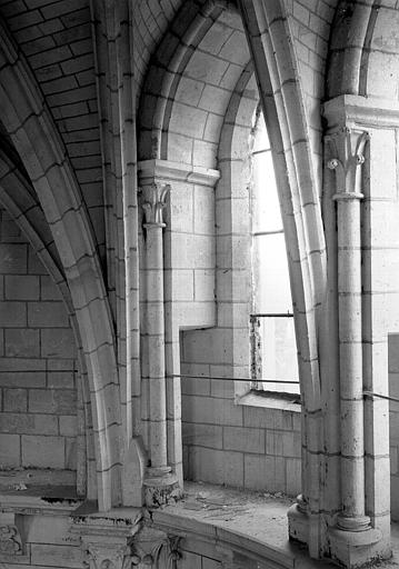 Triforium de l'abside : départ des nervures de voûtes