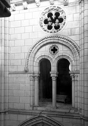 Vue intérieure du transept nord : Triforium