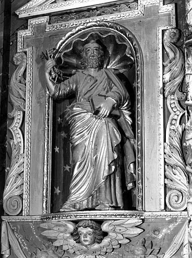 Statuette du retable, niche de droite