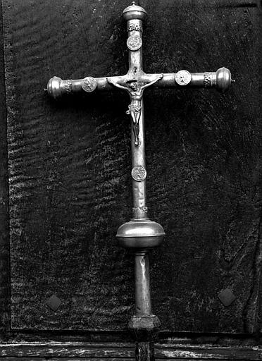 Croix processionnelle, cuivre, avers