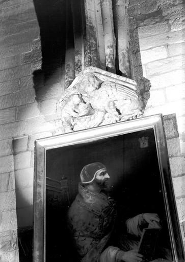 Salle de la petite audience, culot console d'ogive