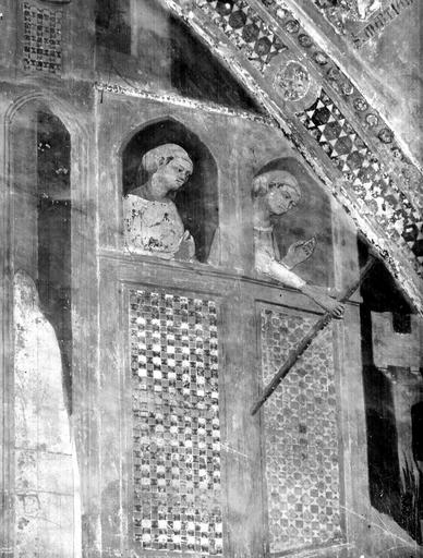 Chapelle Saint-Martial, panneau 1 partie supérieure et à droite de la Guérison du Comte Sigebert