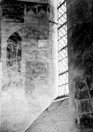 Chapelle Saint-Martial, fenêtre 2, ensemble de la partie inférieure gauche