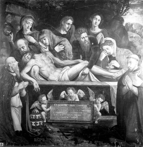 Mise au tombeau, tableau, ensemble