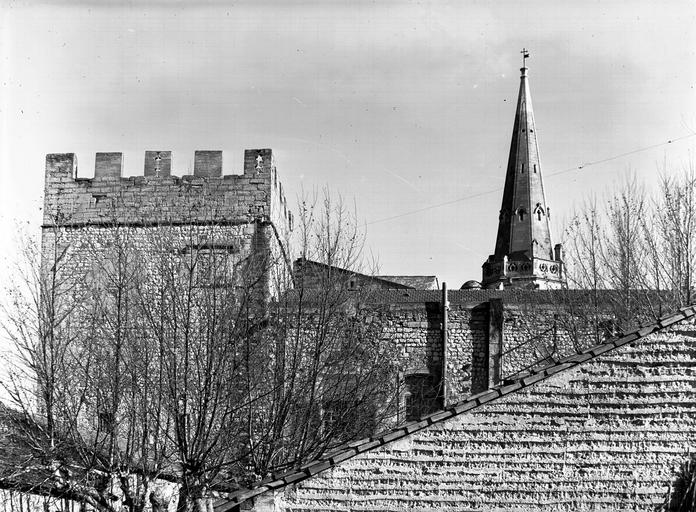 Clocher et tours nord, vue ouest