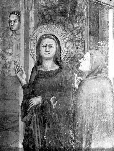 Fresque de la chapelle pontificale, mur 1B, panneau 2, personnage