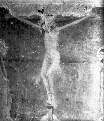 Fresque de la chapelle pontificale, mur 3, registre du bas, le Christ