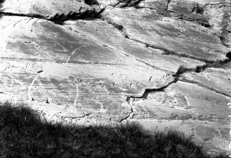 Inscriptions rupestres. Vallée de Fontanalba, rocher long