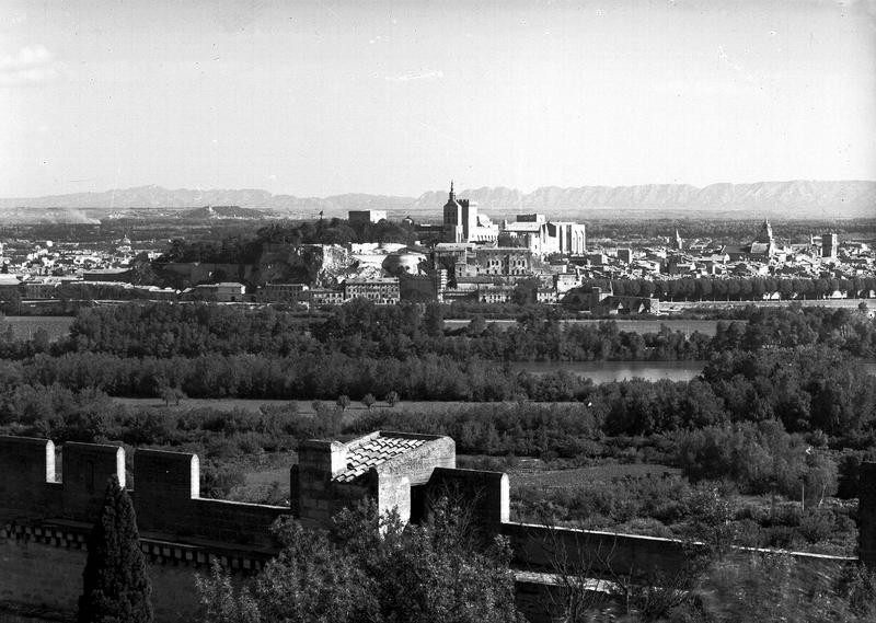 Vue générale prise du fort de Villeneuve-lès-Avignon