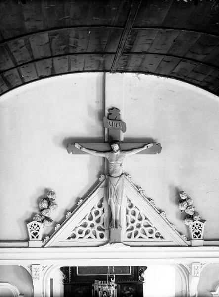 Christ en croix, bois sculpté - © Ministère de la Culture (France), Médiathèque du patrimoine et de la photographie, diffusion RMN-GP