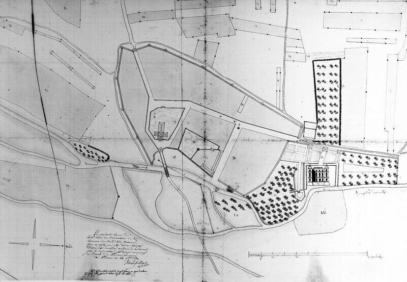 Plan d'ensemble du château et du parc