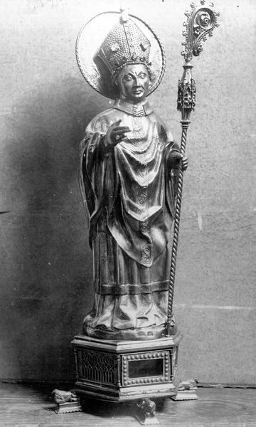 Statue reliquaire de saint Martin, argent