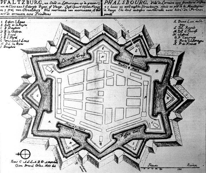 Plan de la ville et des fortifications