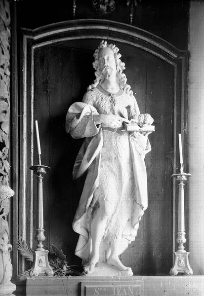 Statue en pierre : saint Jean Baptiste - © Ministère de la Culture (France), Médiathèque du patrimoine et de la photographie, diffusion RMN-GP