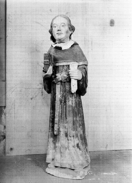 Statue (petite nature) : Saint Gand ?