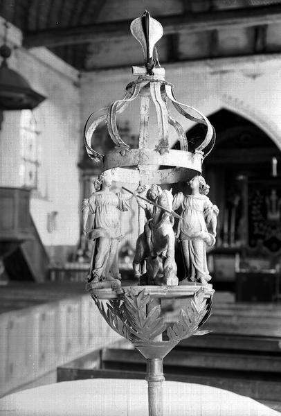 Bâton de procession en bois sculpté et peint - © Ministère de la Culture (France), Médiathèque du patrimoine et de la photographie, diffusion RMN-GP