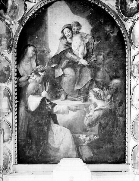 Peinture sur toile : le Rosaire