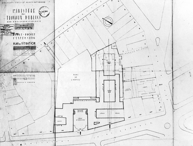 Avant-projet d'extension : plan de situation