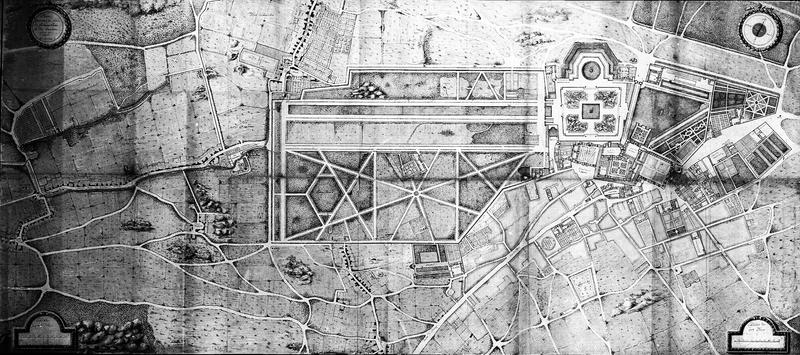 Plan du château et de ses environs