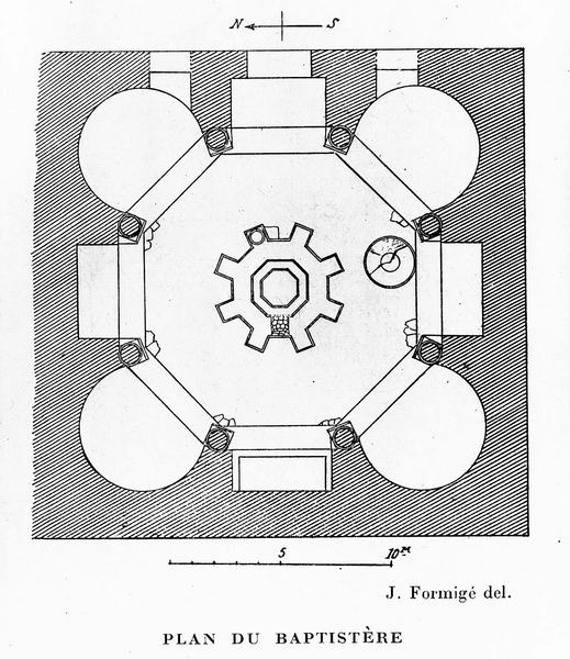 Baptistère : plan