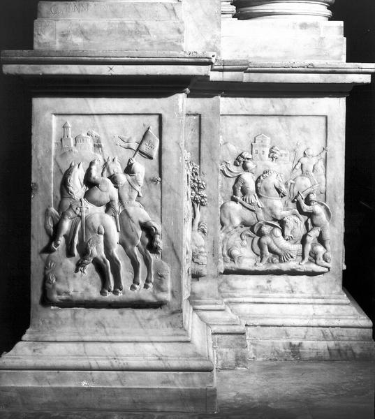 Tombeau de François 1er, de Claude de France et de leurs enfants. Bas-relief (angle sud-ouest)