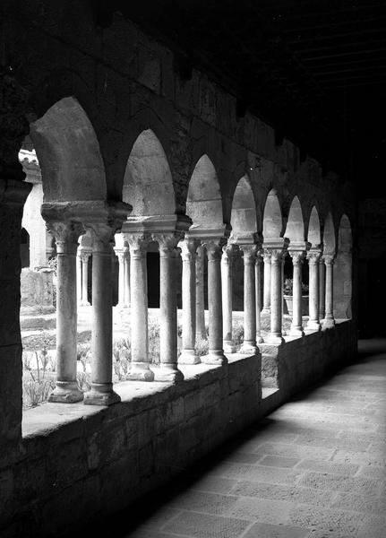 Cloître : vue intérieure de la galerie est