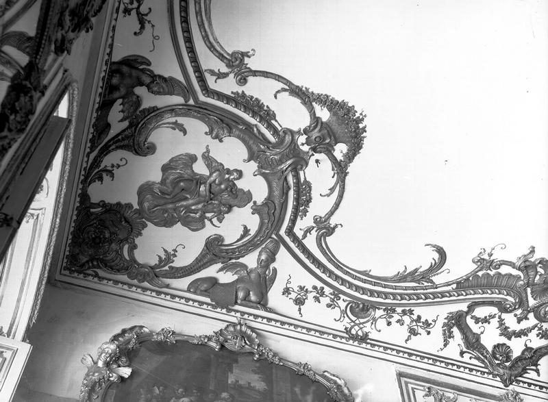 Chambre d'honneur : décoration du plafond