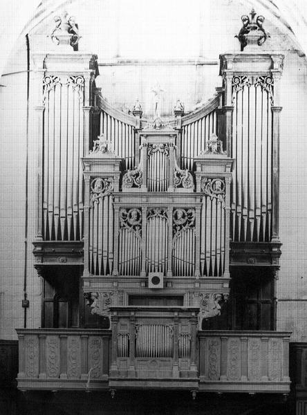 Orgue de tribune : buffet d'orgue ; tribune d'orgue