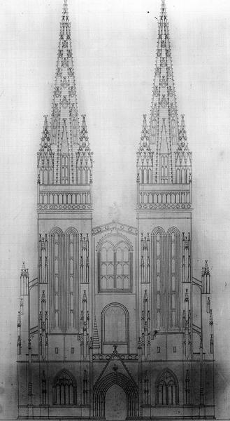 Elévation de la façade ouest