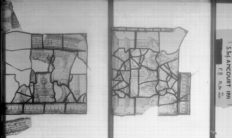 Vitrail, fenêtre 8, panneaux B4